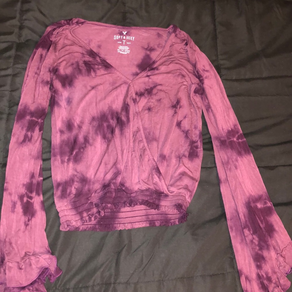 NEW! Soft&Sexy American Eagle Purple Tie-Dye Shirt